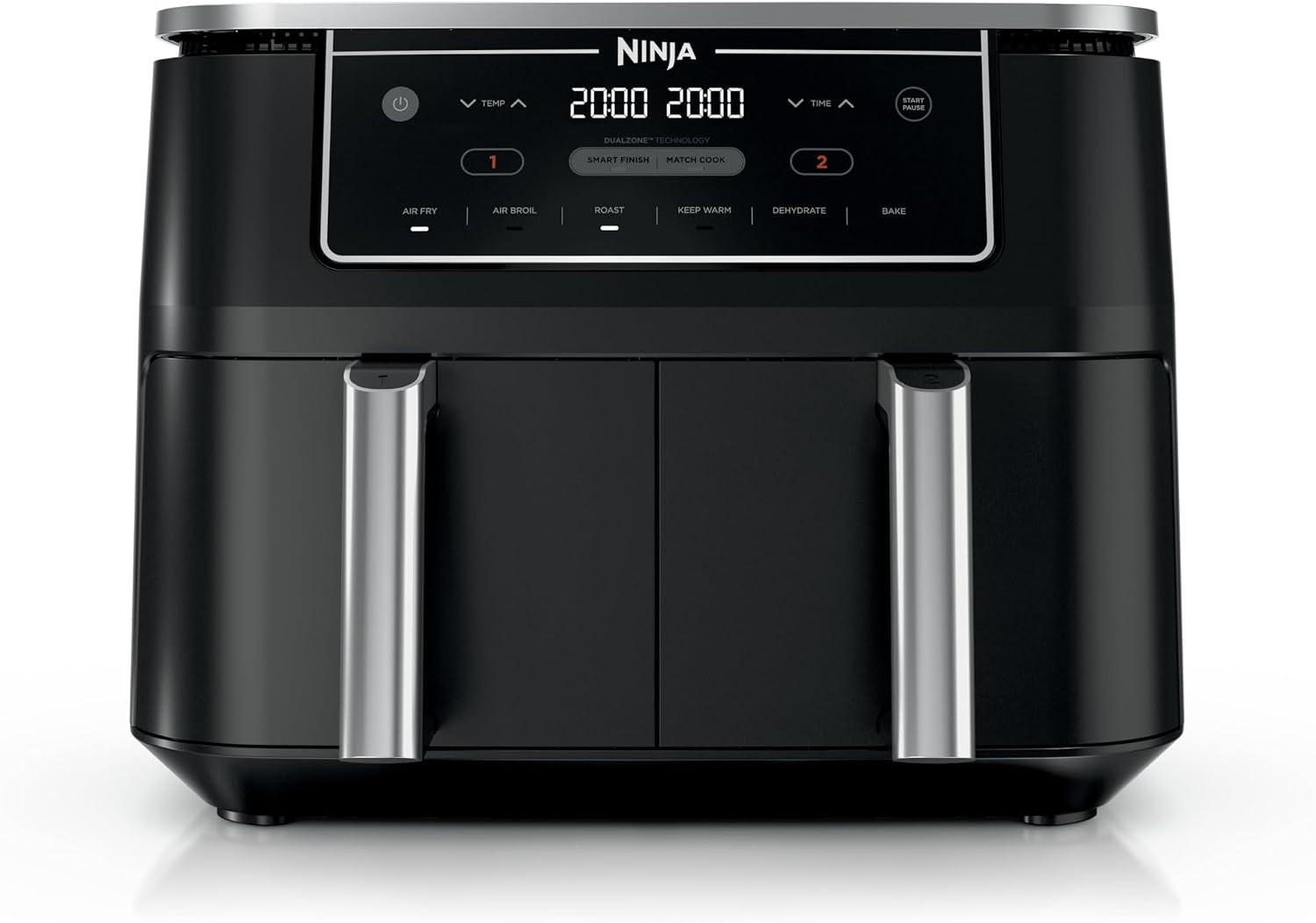 Ninja Foodi Air Fryer, 10 Qt DualZone, 6-in-1, Black, DZ302 | Amazon (US)
