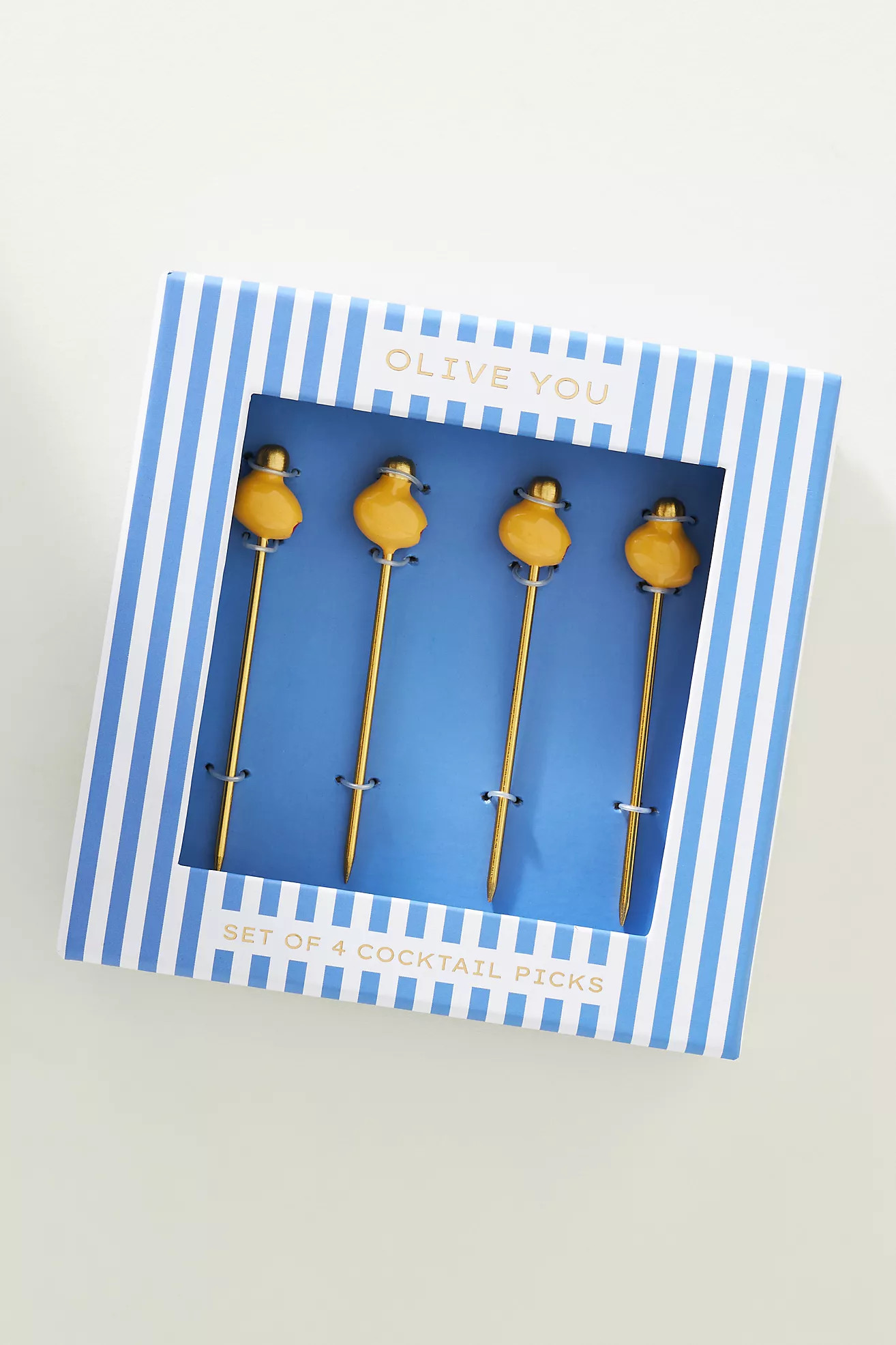 Olive Garnish Cocktail Picks, Set of 4 | Anthropologie (US)