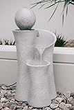 XBrand CR3617FTNA Cascading Sphere Floor Zen Water Fountain, Indoor Outdoor Décor, 35 Inch Tall, Nat | Amazon (US)