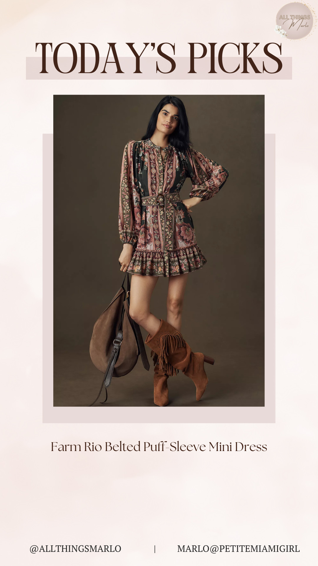 Farm Rio Belted Puff-Sleeve Mini Dress 

 #LTKHoliday #LTKootd #LTKSeasonal