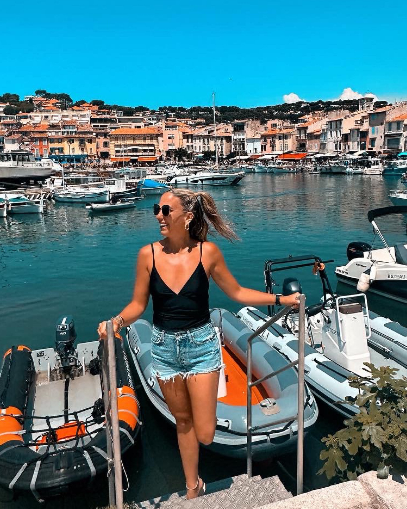 From beach to lunch, this one piece + shorts combo is a 10/10! ☀️

#LTKunder50 #LTKtravel #LTKeurope