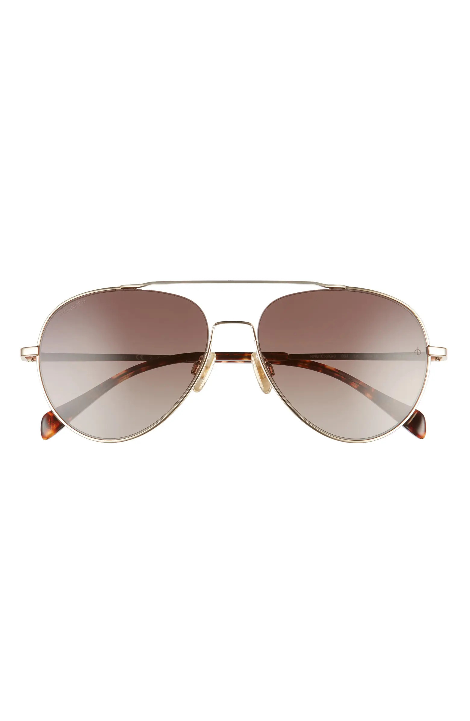 58mm Polarized Aviator Sunglasses | Nordstrom