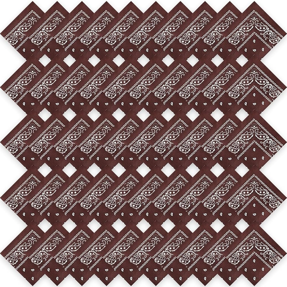 50 Pcs Bandanas Paisley Cowboy Polyester Bandanas Bulk Multi Purpose Headband for Men Women Party... | Amazon (US)