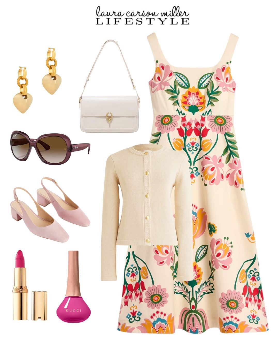 Party, wedding guest dress, anniversary, birthday, brunch, client meeting, work outfit, vacation outfit, spring outfit, Easter outfit, Laura carson miller, it bag, shoe crush, fuchsia beauty, sunglasses, Jackie O style

#LTKBeauty #LTKParties #LTKWorkwear