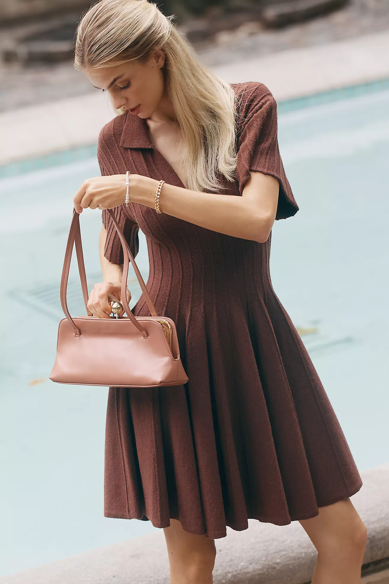 By Anthropologie A-Line Mini Sweater Dress | Anthropologie (US)