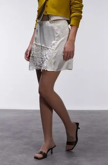 Topshop Lace Patchwork Miniskirt | Nordstrom | Nordstrom