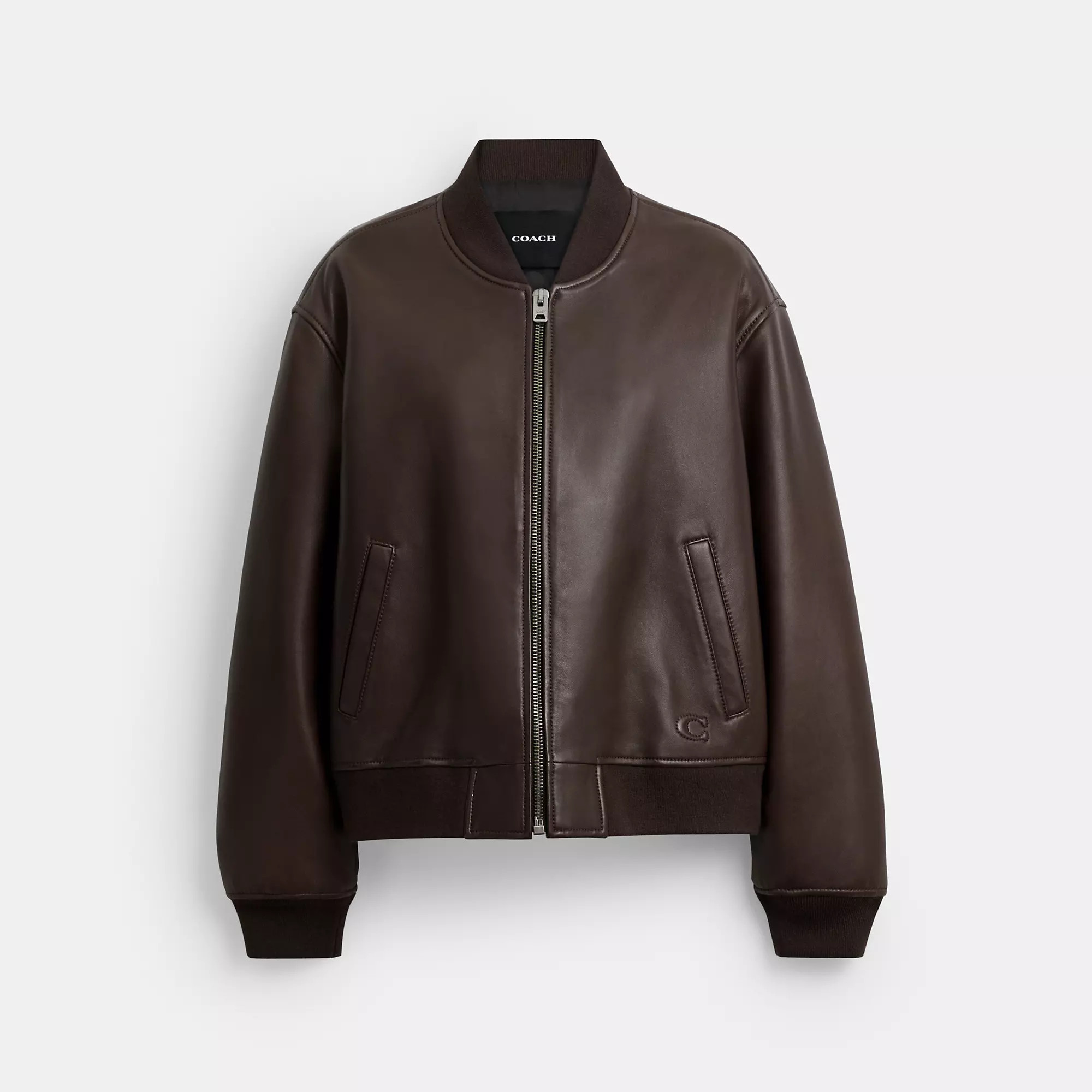 Coach Outlet Leather Bomber | Shop Simon