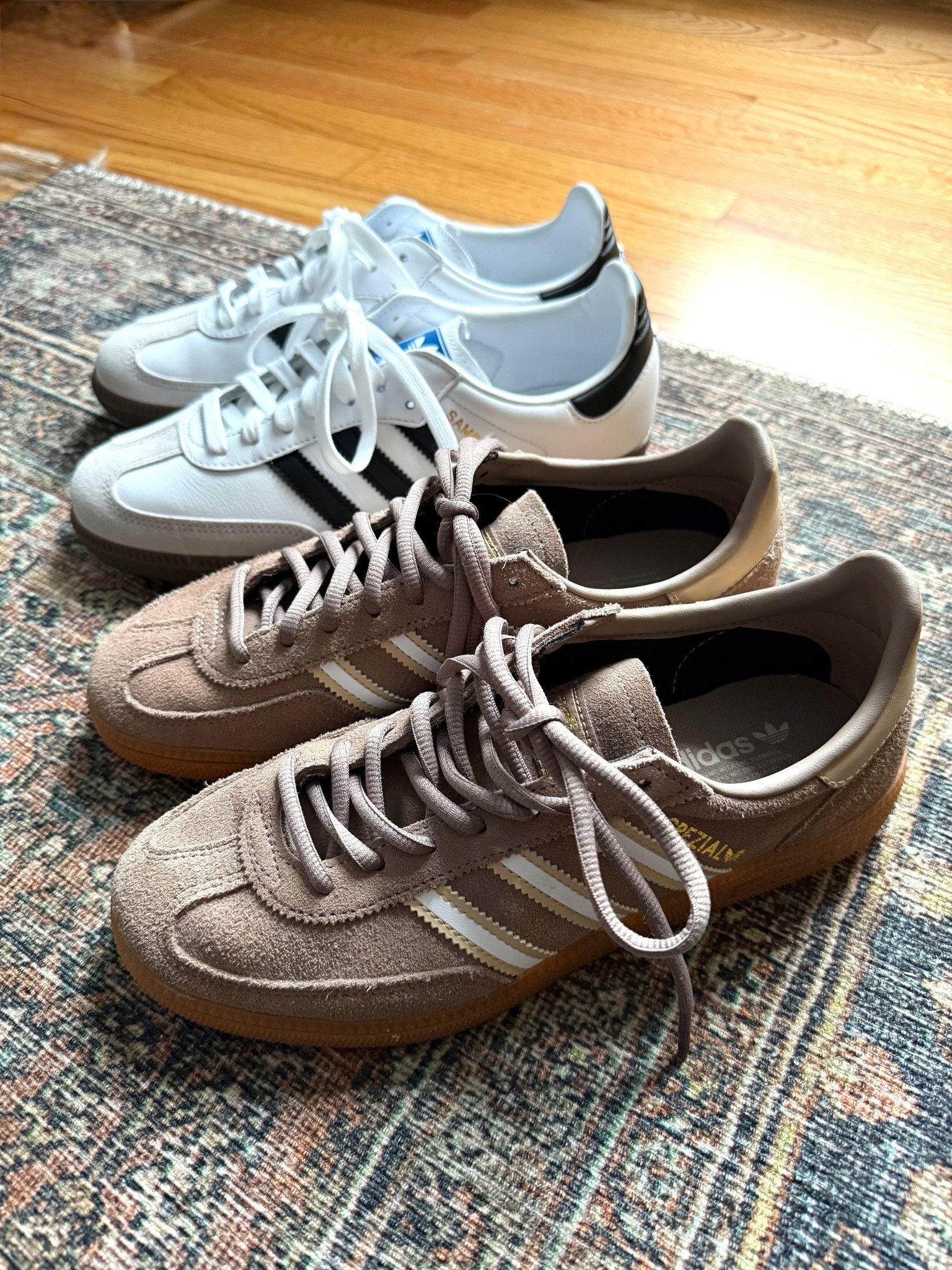 Adidas og sambas and spezials
Women’s size 8 = big kids size 6