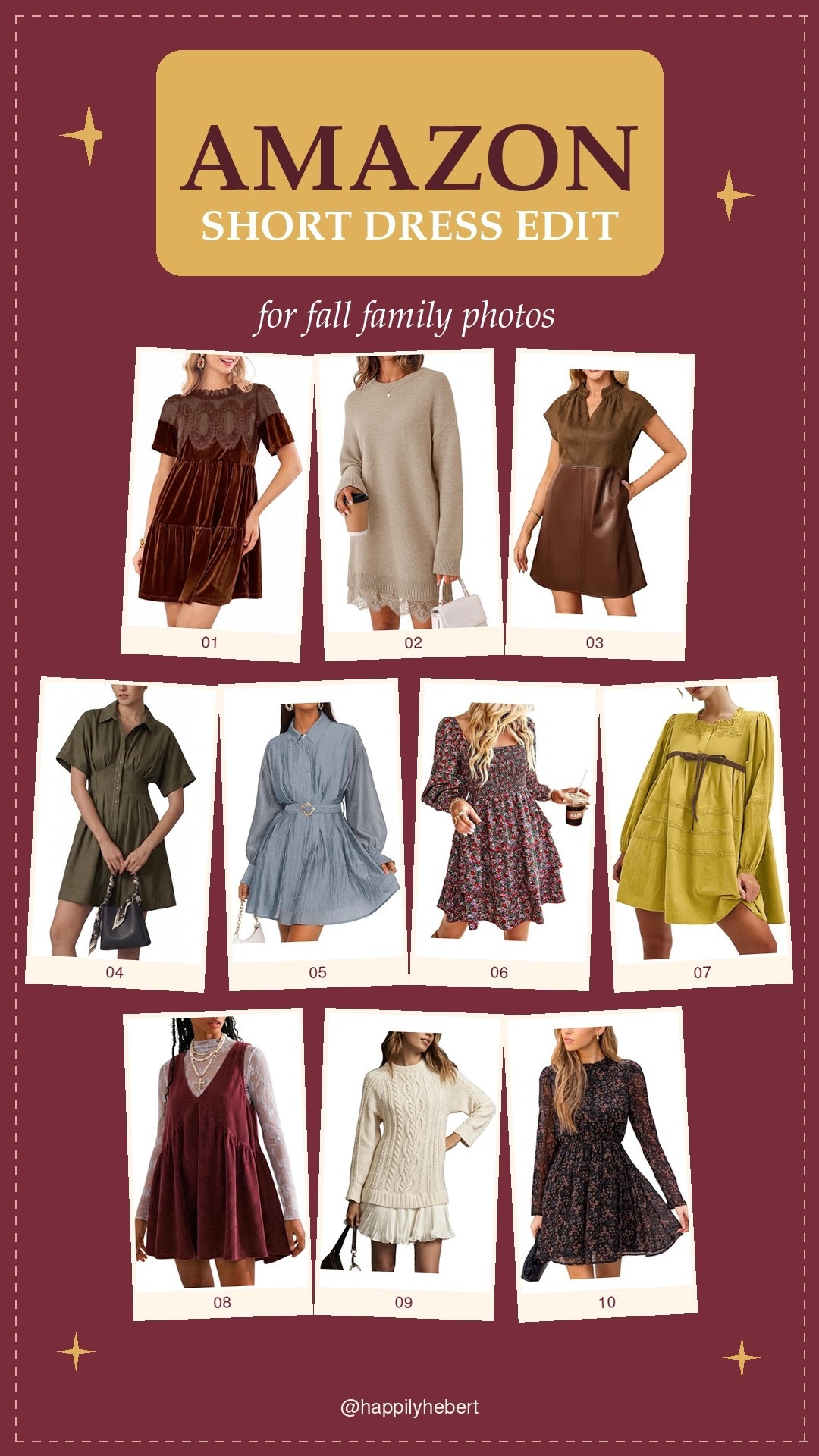 Short dresses from Amazon perfect for fall family photos

#LTKOver40 #LTKSaleAlert #LTKootd