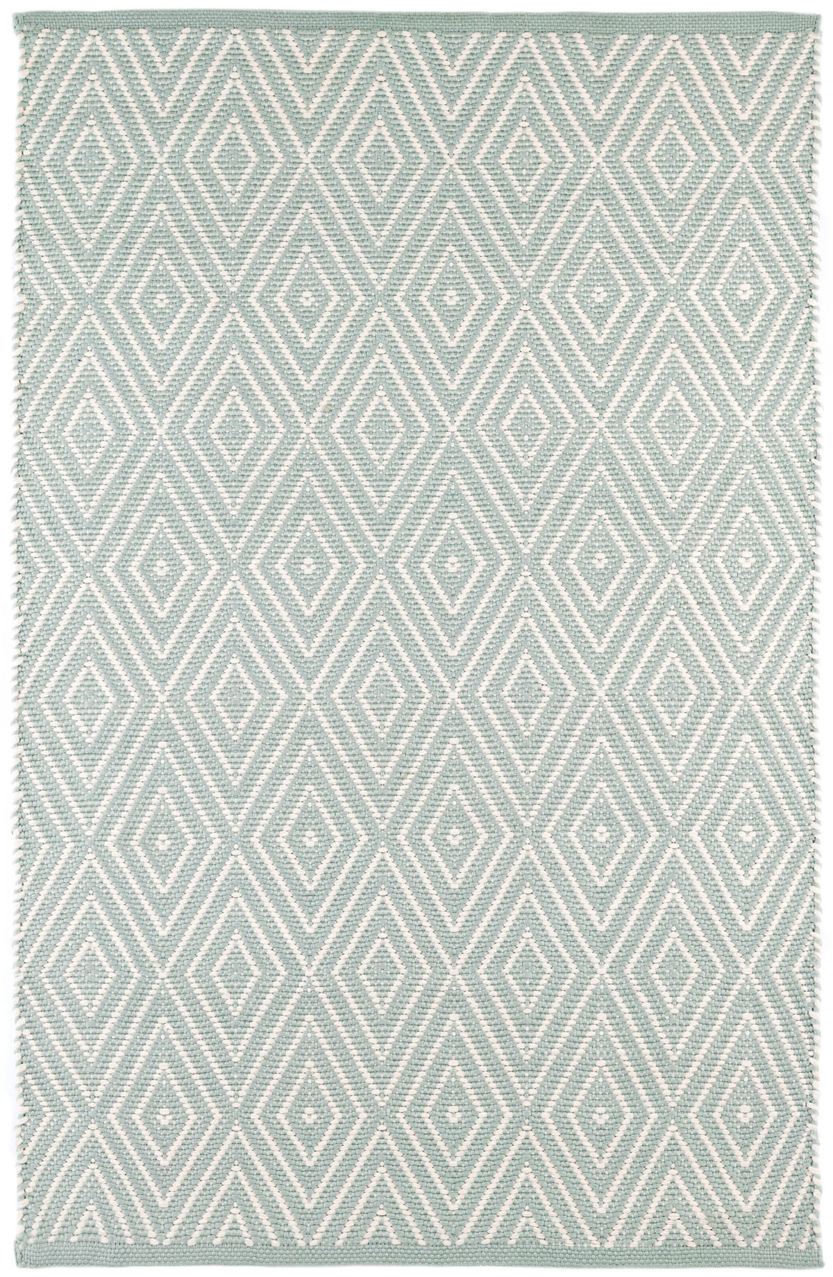 Diamond Light Blue/Ivory Indoor/Outdoor Rug | Dash &amp; Albert | Annie Selke