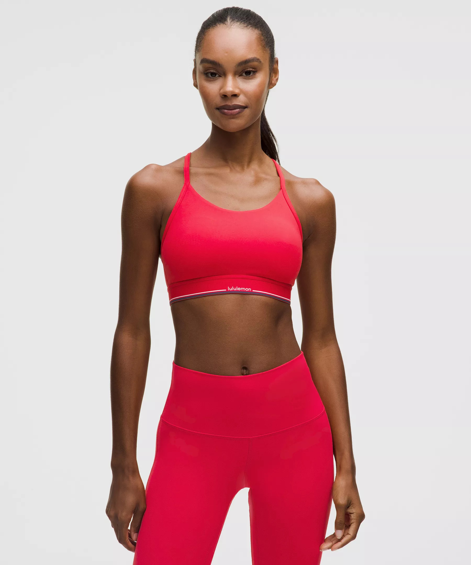 Flow Y Mid-Support Bra Logo | Lululemon (US)