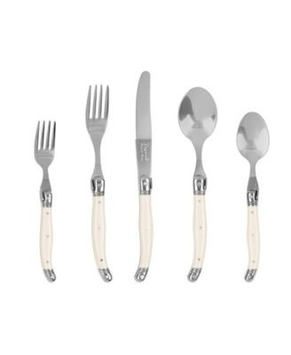 French Home Laguiole Connoisseur 20-Piece 18/10 Stainless-Steel Flatware Set with Handles - Macy'... | Macy's