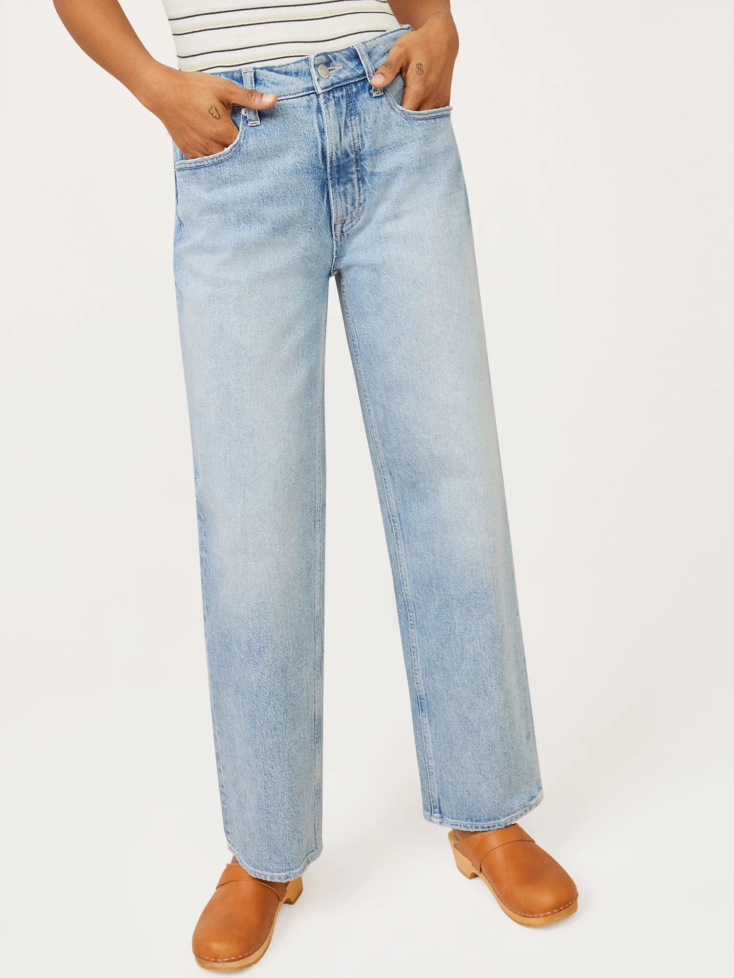 Free Assembly Women's Relaxed 90's Jeans - Walmart.com | Walmart (US)