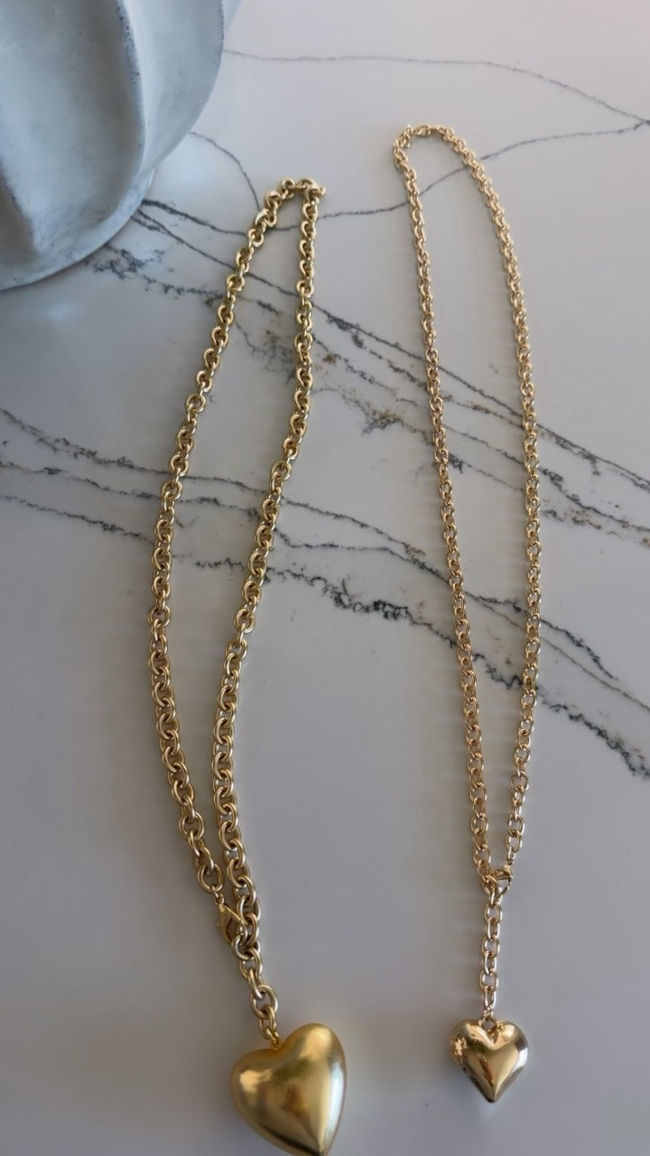 Heart necklaces