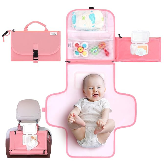 Kopi Baby Portable Diaper Changing Pad - Baby Diaper Changer Travel Bag with Wipes Pocket, Smart ... | Amazon (US)