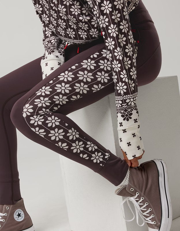 OFFLINE By Aerie Warmup High Waisted Pocket Legging | American Eagle Outfitters (US & CA)