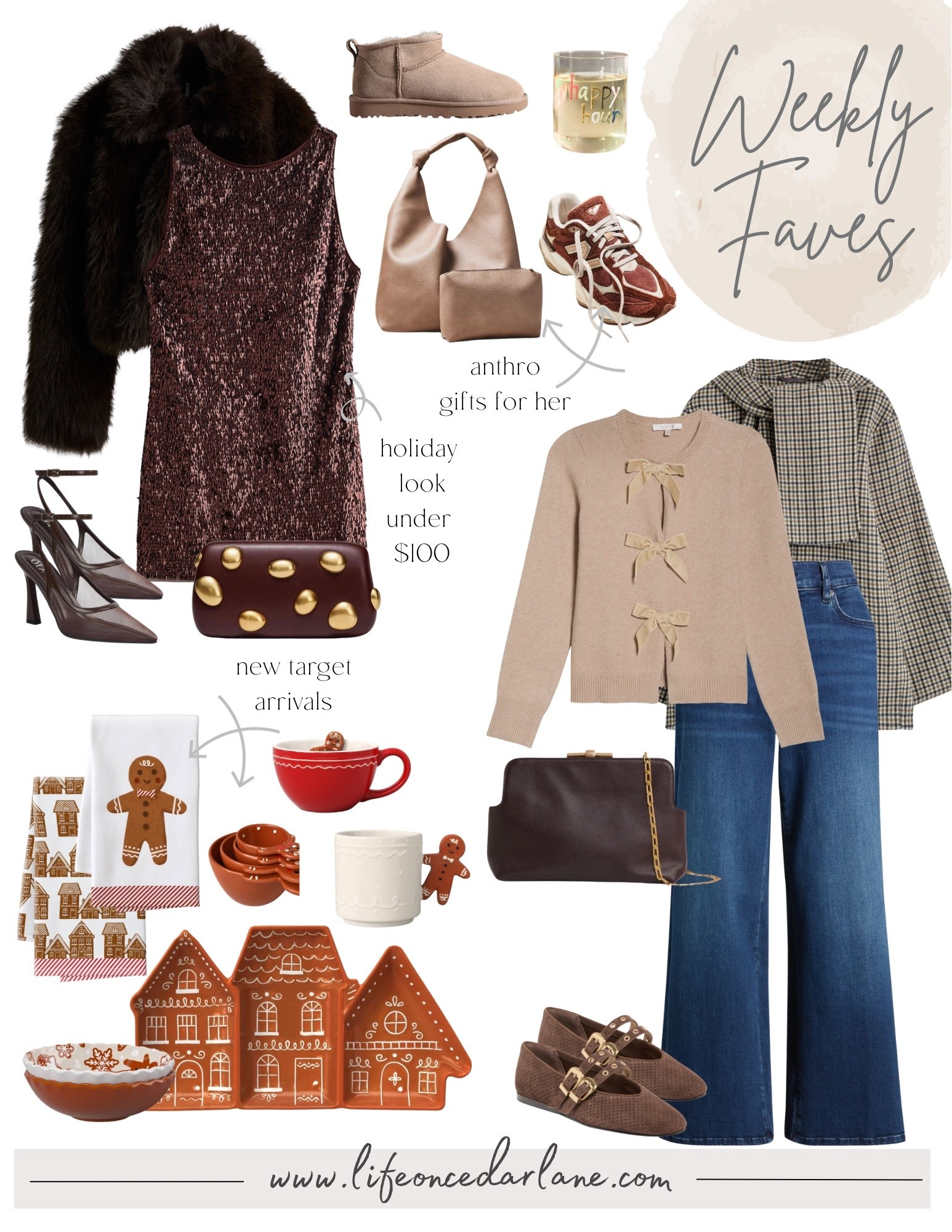 Weekly Faves- check out what we are loving! From new arrivals, sales, sneakers and more! Loving this Nordstrom Thanksgiving look, H&M festive look, and Anthro gifts for her!

#falloutfits #jeans #fallfashion #giftsforher


#LTKFindsUnder100 #LTKGiftGuide #LTKOver40