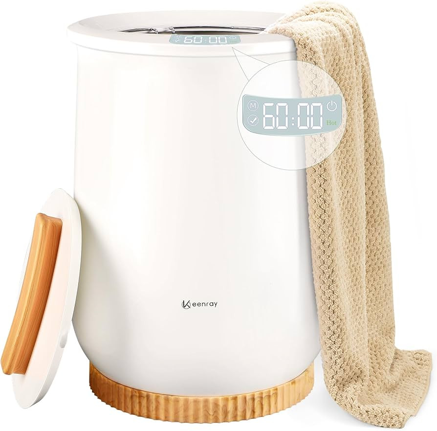 Keenray Upgraded Towel Warmer Bucket, Towel Warmer for Bathroom with 3 Heating Modes, Heat Time 3... | Amazon (US)