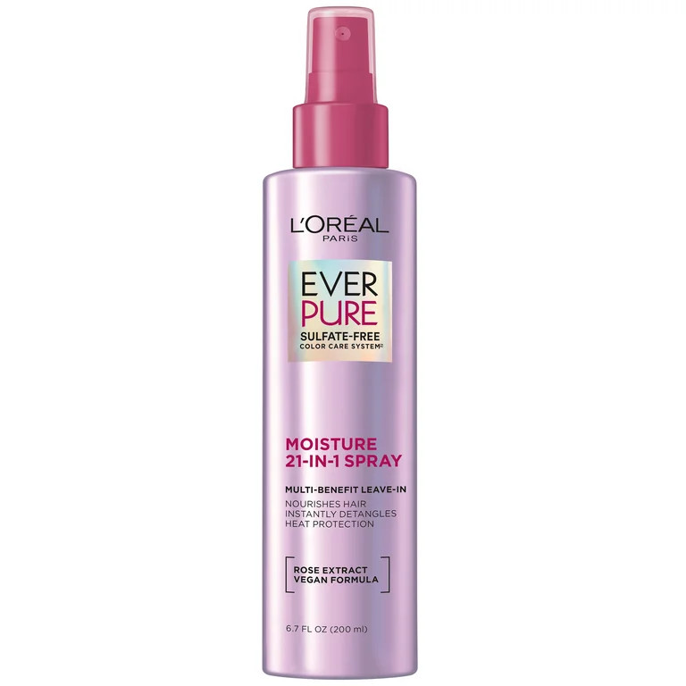 L'Oreal Paris EverPure 21 in 1 Perfecting Leave In Color Caring Spray, 6.8 fl oz | Walmart (US)