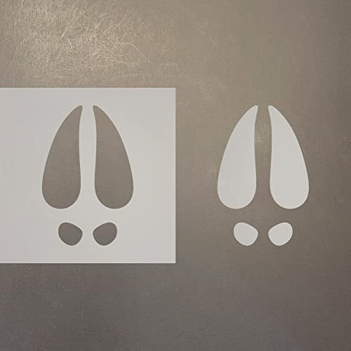 Reindeer Hoof Prints Reusable Mylar Stencil - Art Craft Supplies 4 Inch | Amazon (US)