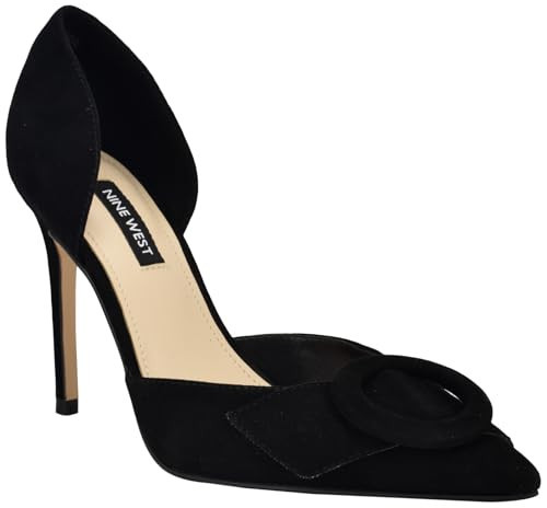 Nine West Women's Frolly Pump, Black Suede 001, 8.5 | Amazon (US)
