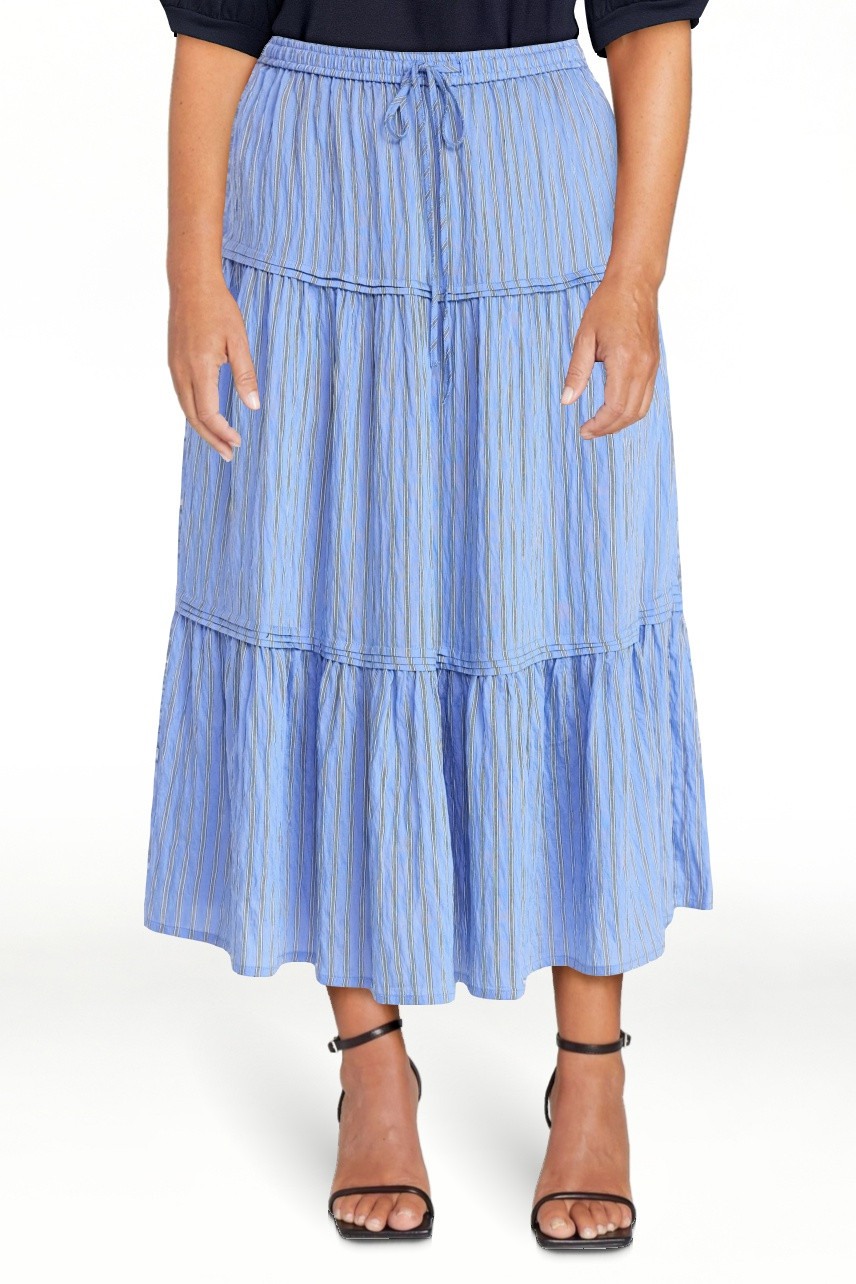 Time and Tru Women's Tiered Print Midi Skirt, Sizes XS -XXXL | Walmart (US)