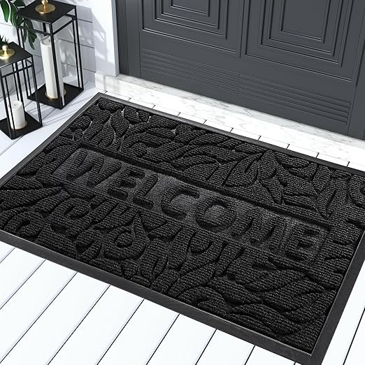 Yimobra Welcome Front Door Mat Outdoor, Heavy Duty Durable Non Slip Doormats, Rubber Backing, Low... | Amazon (US)