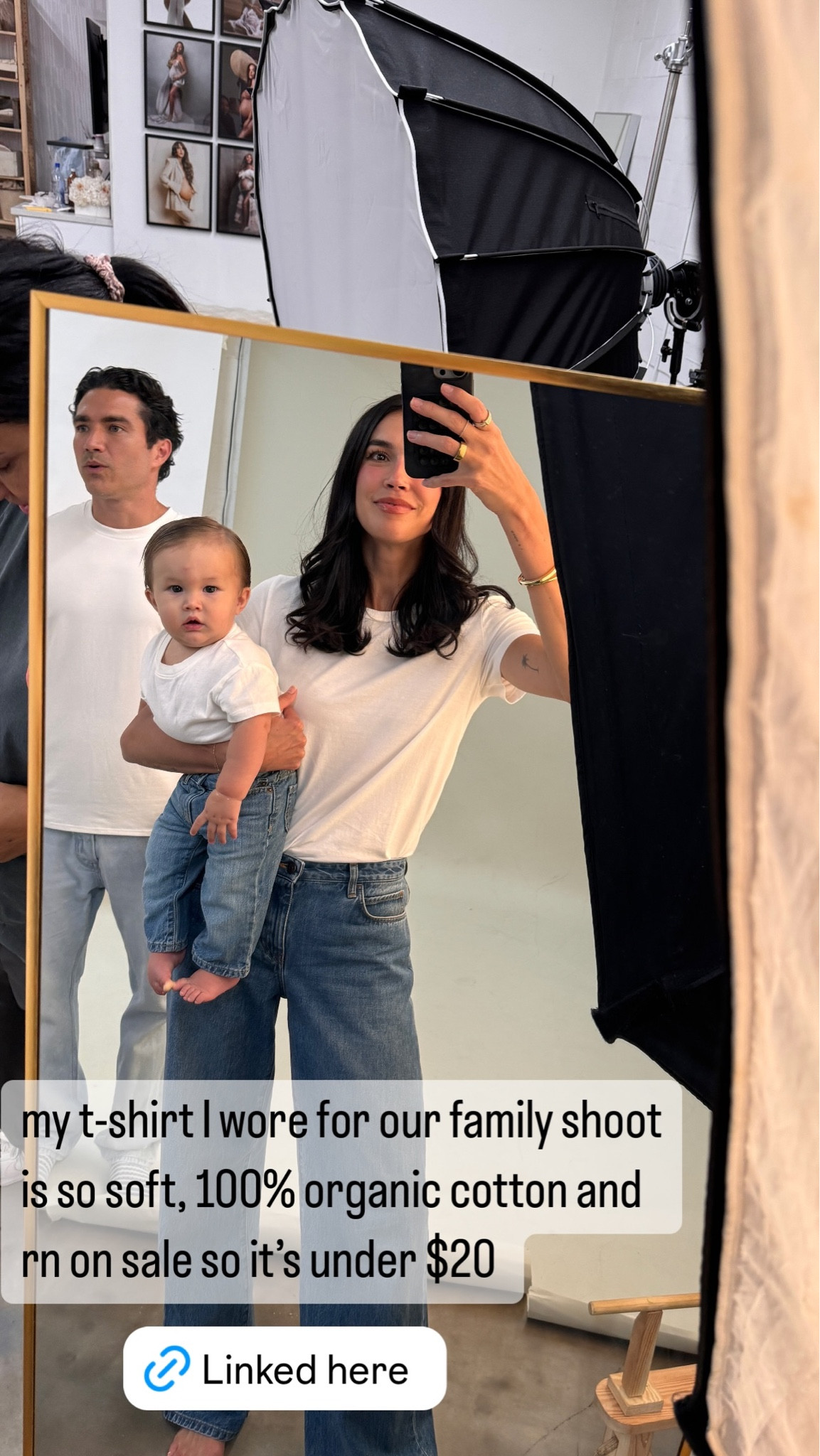 My 100% organic cotton T-shirt that I wore for our family photo shoot is on sale rn for under $20! 

#LTKFamily #LTKFindsUnder50 #LTKStyleTip