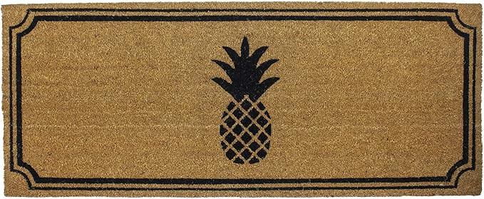 Entryways Basics Pineapple, Coconut Fiber with PVC Backing Doormat 24 inches by 60 inches by .5 i... | Amazon (US)
