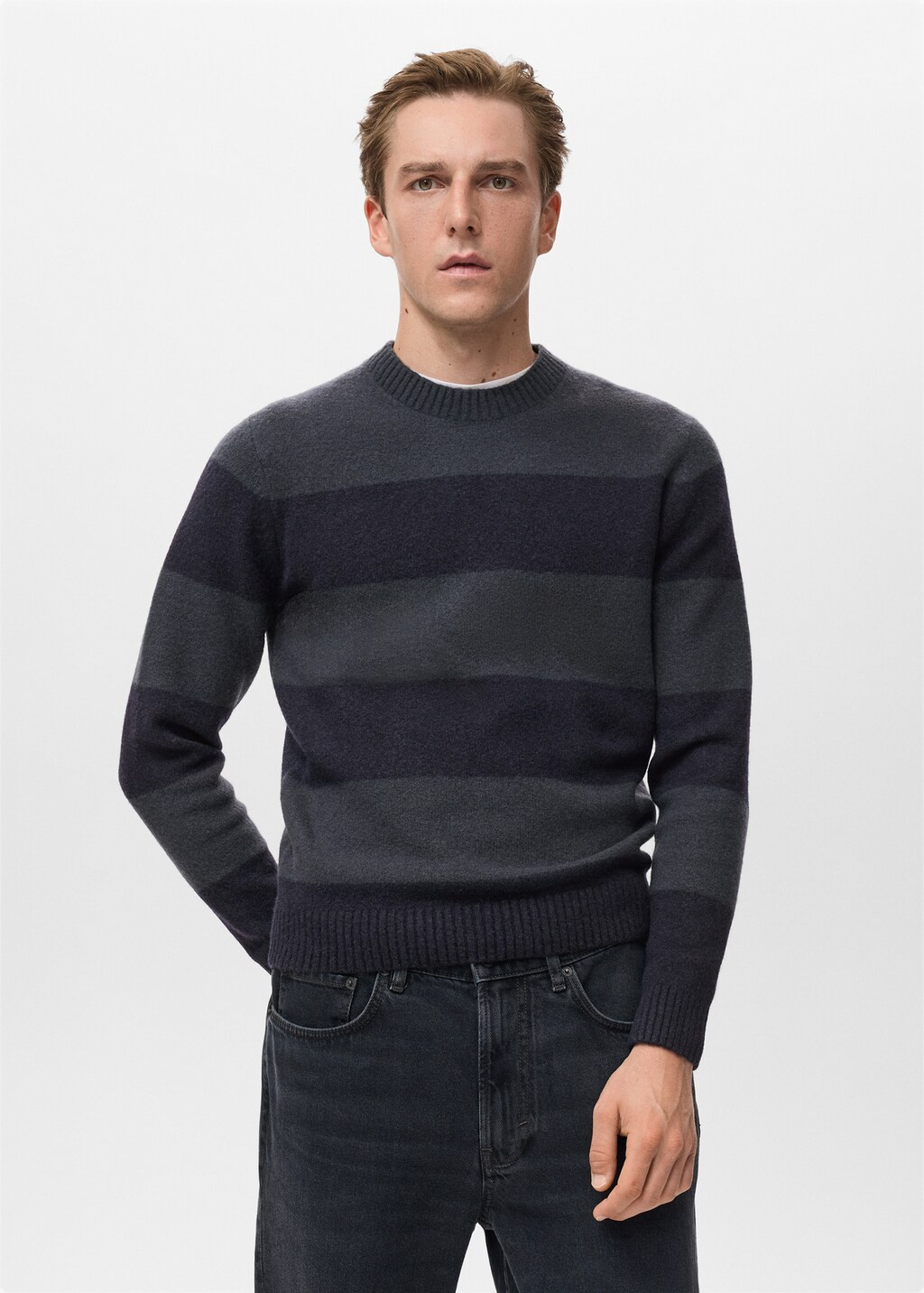 Wool-blend striped sweater | Mango (US/MX/AU)