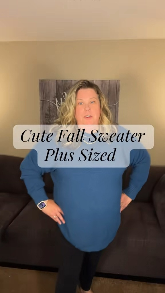 Plus Size Drop Shoulder Sweater one #plussizesweater
#tiktokshopfallfinds #fallfashion 

#LTKSaleAlert #LTKU #LTKPlusSize