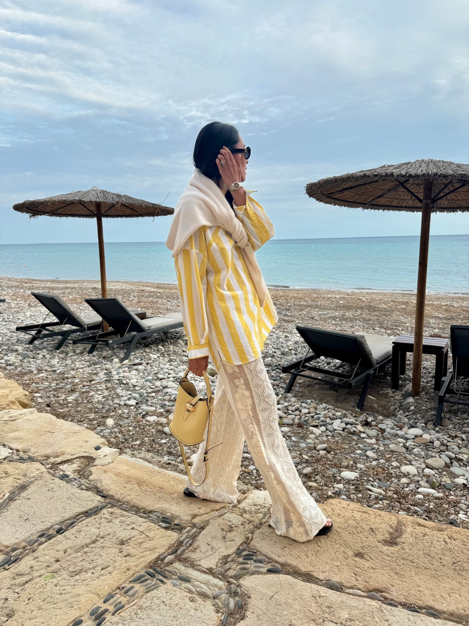 I’m wearing 
Yellow stripe override shirt I bought from Amsterdam 
Zara old crochet trousers


#LTKuk #LTKspring #LTKeurope