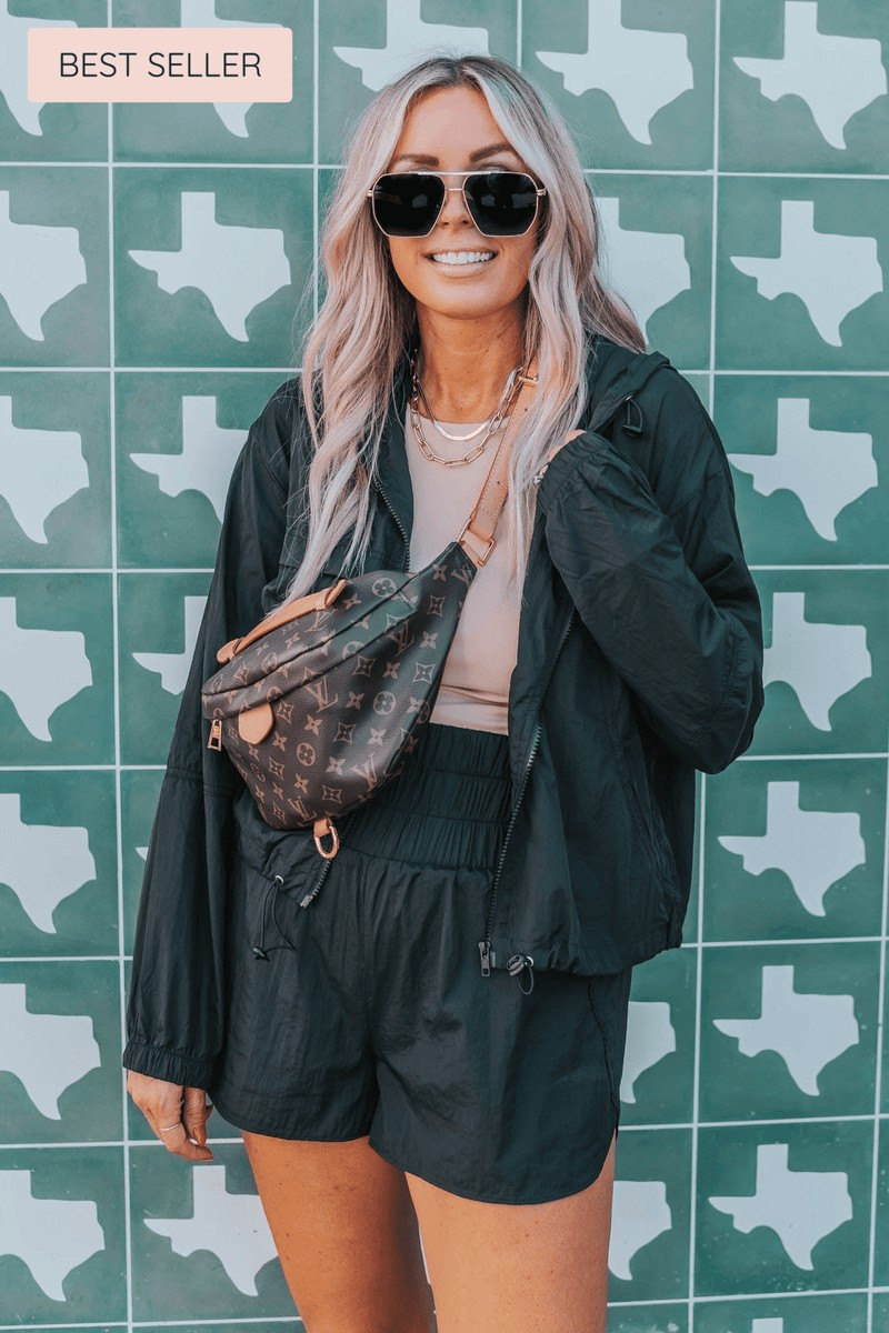 The Catherine Black Zip Up Jacket | Apricot Lane Boutique