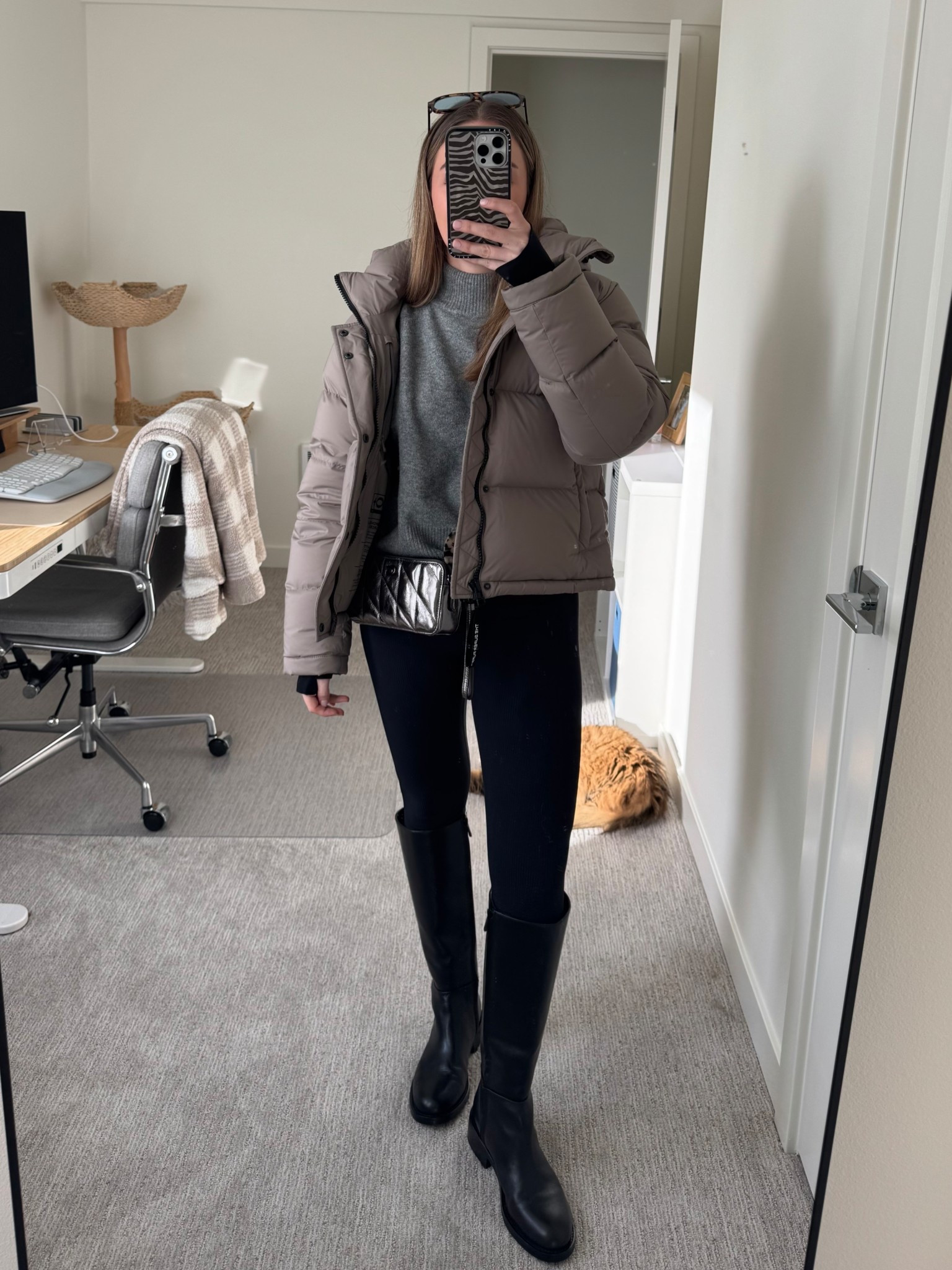 Love a cropped puffer jacket and knee high boots for winter!🤎🤎 Wearing size s jacket, sweater and leggings, shoes tts

winter outfits women, super puff aritzia, winter jackets, knee high boots, riding boots outfit, ootd, outfit inspo

#LTKgrwm #LTKPetite #LTKootd