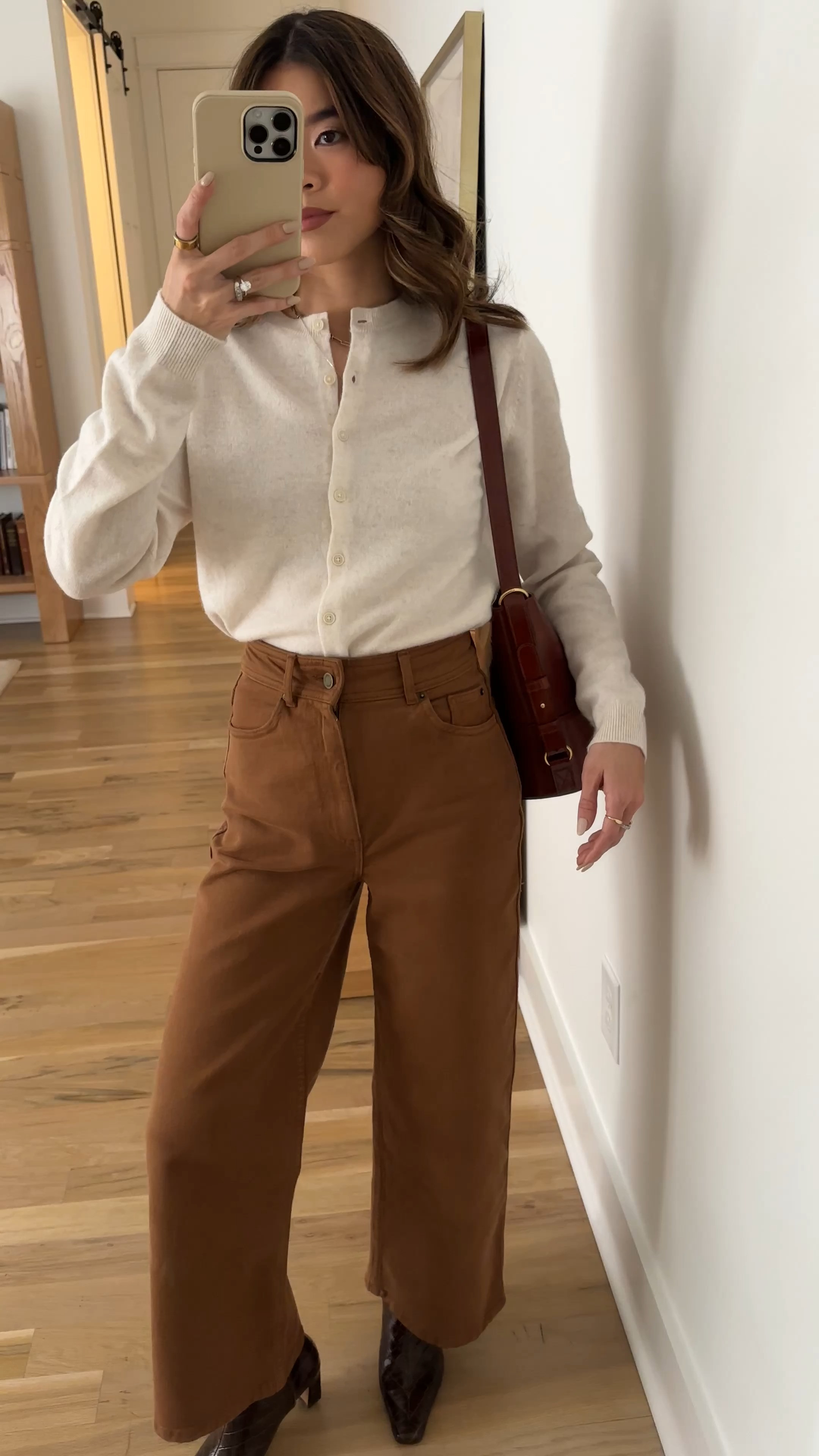 Sizing info: cardigan size small, pants size 2!
petite fashion, get dressed with me, outfit inspiration, ootd, nashville outfit, Nashville influencer, petite style, vacation style, casual outfits, mom style, petite pants, winter dress, winter outfit, winter pants, winter outfit inpso, winter outfit idea, winter top, winter style, winter sweater, cozy sweater, cold weather sweater, cold weather outfit, winter bag, winter purse, denim, jeans, orange pants, colored jeans, cropped jeans, cream sweater 

 

#LTKootd #LTKSeasonal #LTKPetite