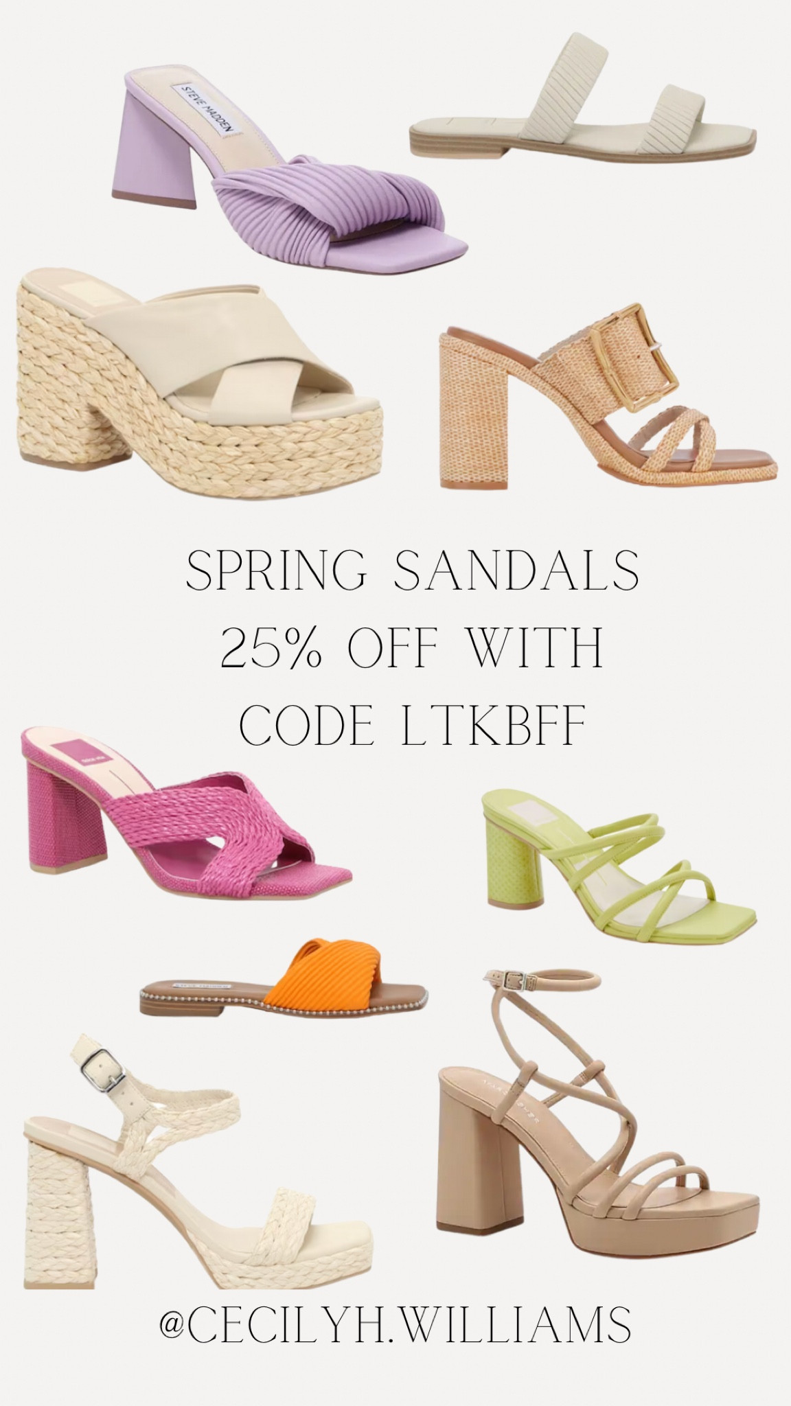 It’s time for a spring sandal refresh! Now through 3/19 use my code LTKBFF for 25% off. Here are some of my favorites! 


#Spring #Sandals #Wedges #Shoes 

#LTKshoecrush #LTKsalealert #LTKunder100