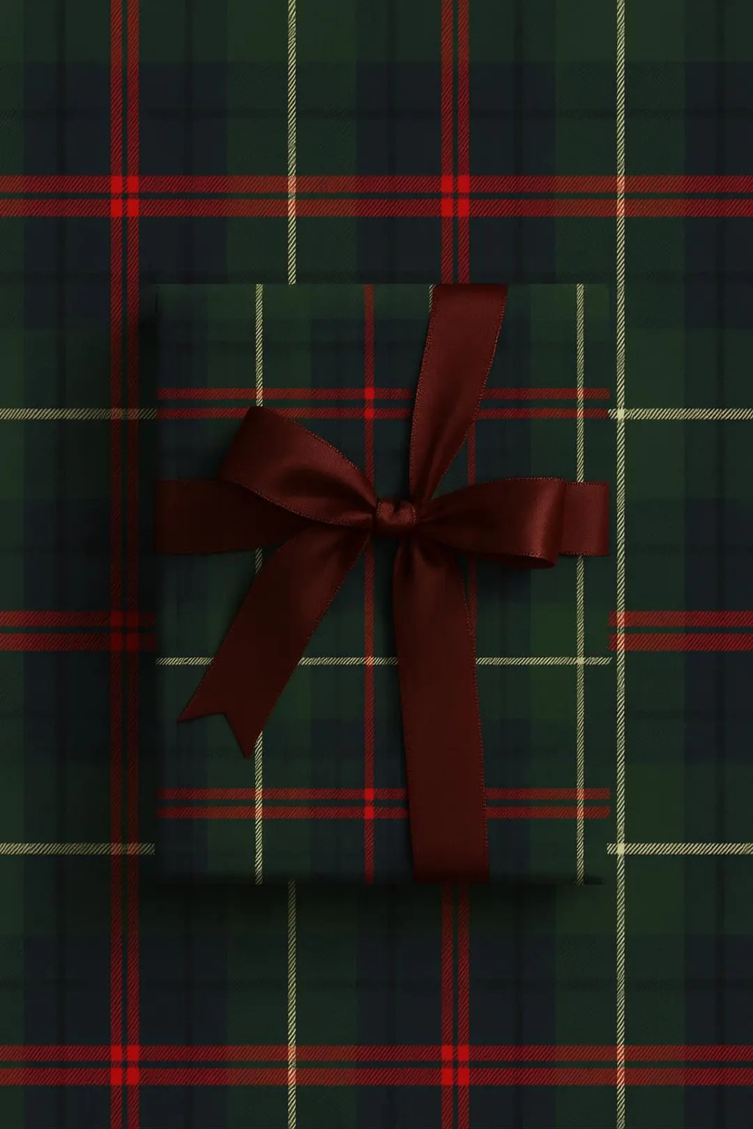 Classic Tartan Christmas Gift Wrap: Navy, Green & Red Plaid - Etsy | Etsy (US)
