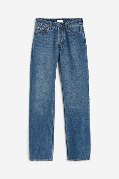 Straight High Jeans - Light denim blue - Ladies | H&M GB | H&M (UK, MY, IN, SG, PH, TW, HK)