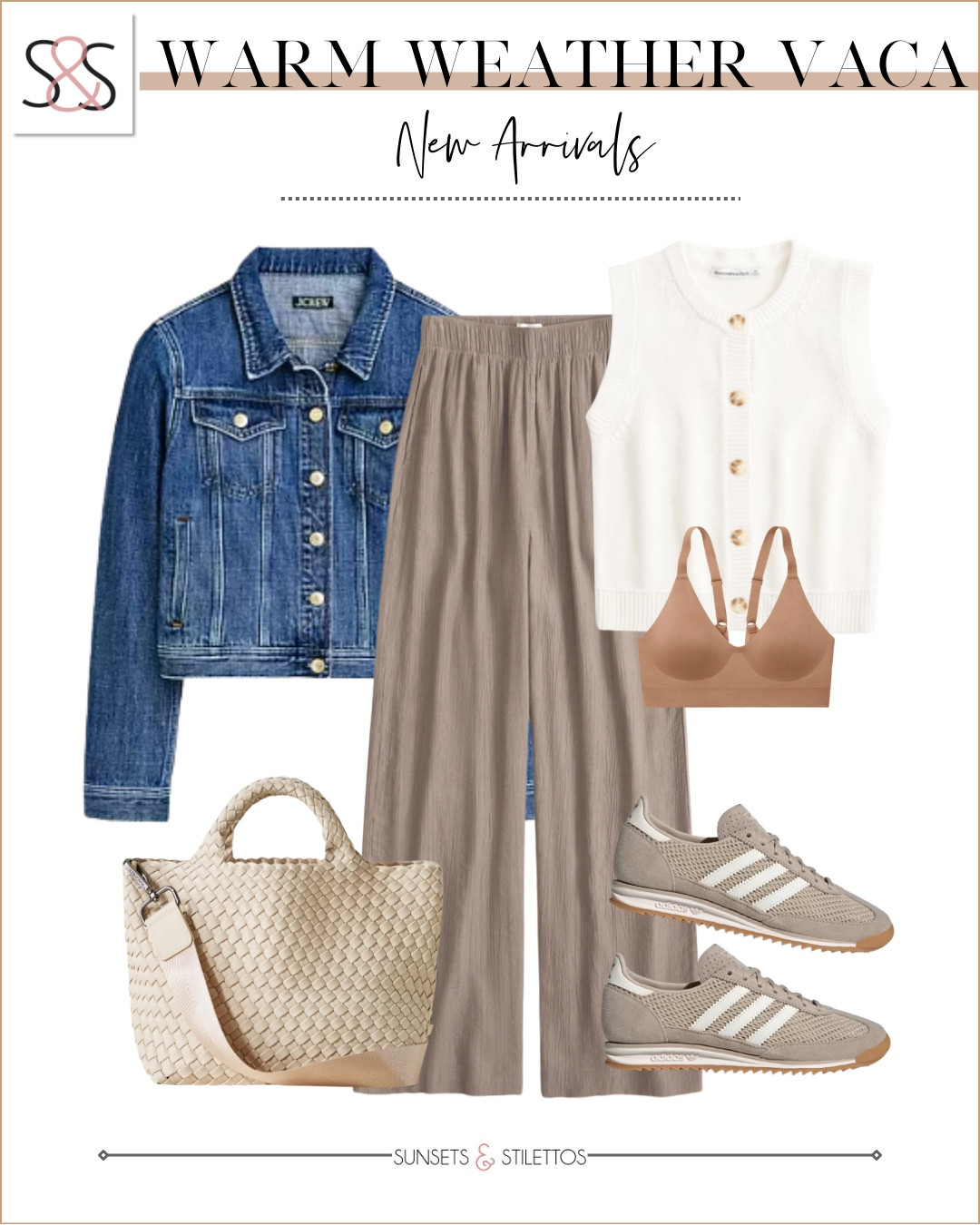 Light layers and neutral tones make the perfect warm weather travel outfit. These easy pieces mix comfort with polished style so you can go from airport to vacation mode without overthinking it.

warm weather vacation outfits for women, travel outfit ideas women, neutral spring outfits, airport outfit women, lightweight travel outfit, casual vacation style, spring travel outfits women, comfortable vacation outfit ideas

#LTKSeasonal #LTKOver40 #LTKTravel