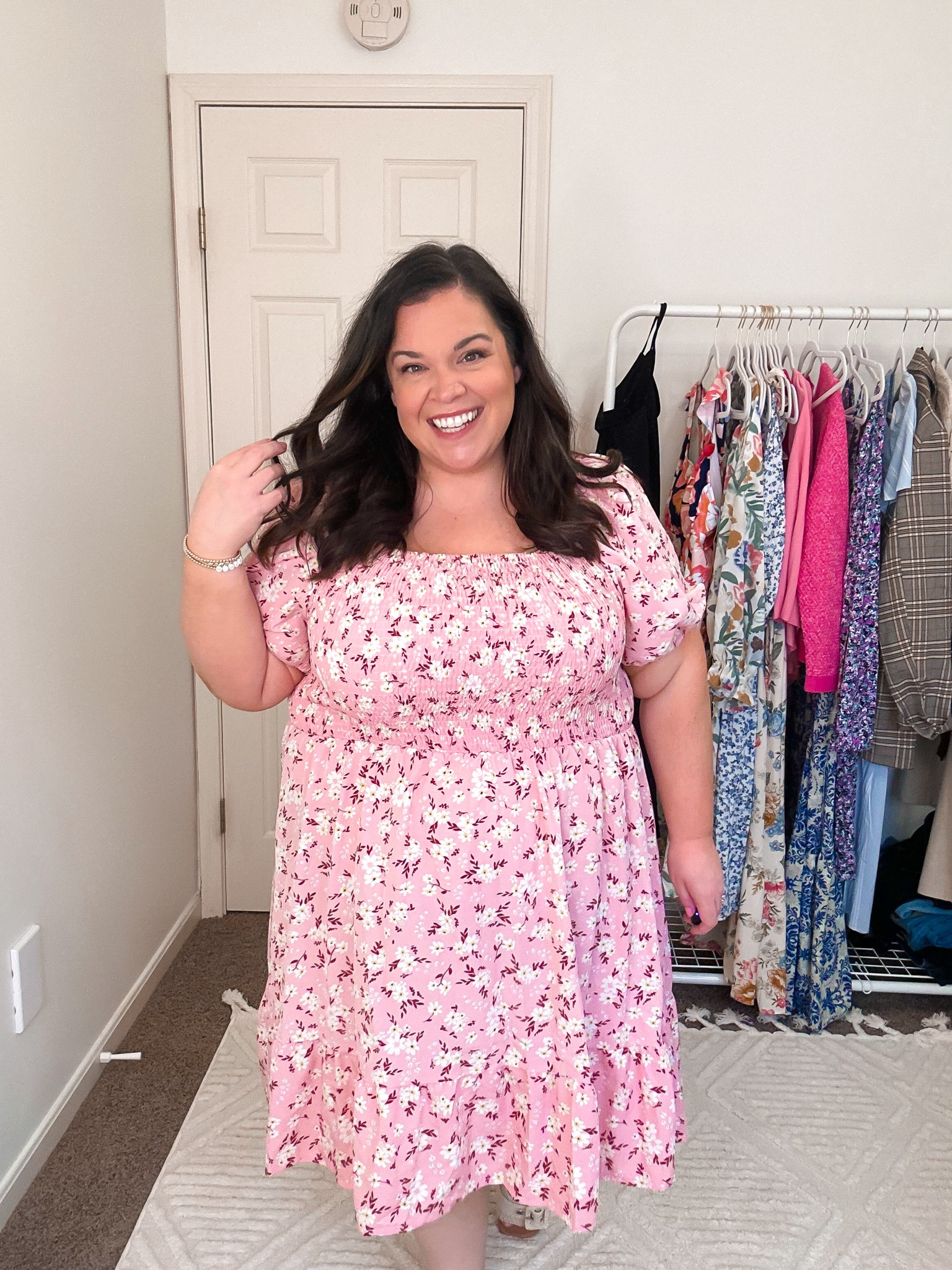 Another Amazon spring dress that I’m loving! I’m wearing a 3xl and it fits true to size, smocked bodice and back so it’s super comfy! No pockets though 

#LTKfindsunder50 #LTKstyletip #LTKplussize