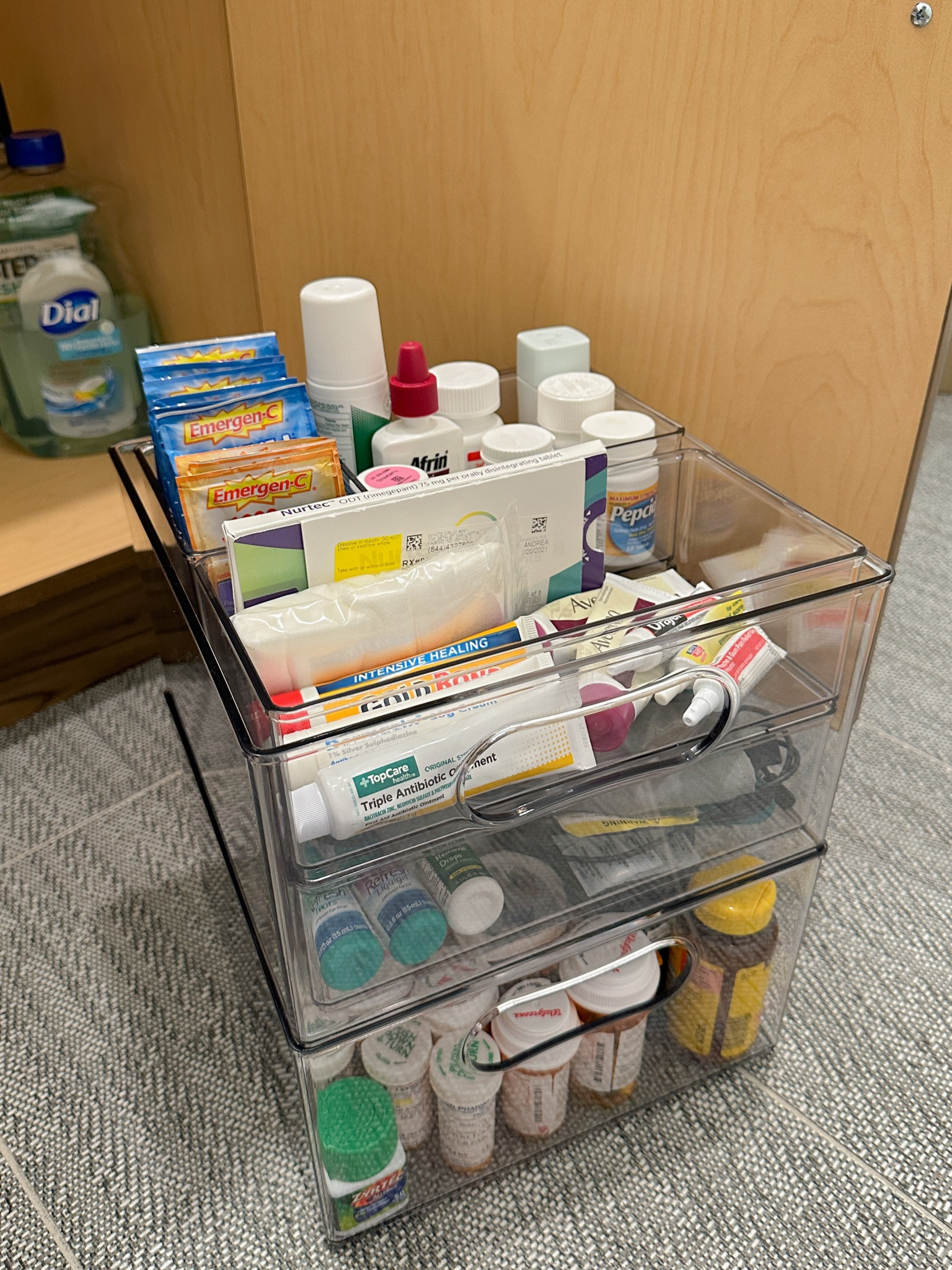 How sturdy && BIG this organizer is… I am in love!!!! I used this for organizing our Medications, But of course you can use this for just about anything! 
•
Shop my products && Follow me on Instagram at @nardinemarie for more home finds! 

#LTKhome #LTKunder100 #LTKFind