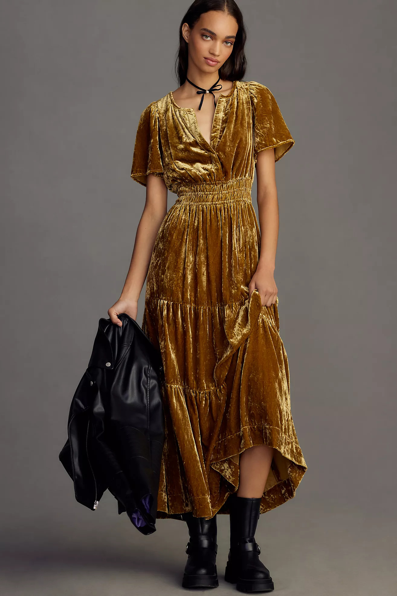 The Somerset Maxi Dress: Velvet Edition | Anthropologie (US)