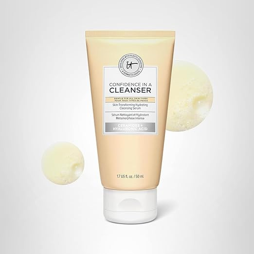 IT Cosmetics Confidence in a Cleanser - Hydrating Serum Foaming Face Wash With Hyaluronic Acid & ... | Amazon (US)