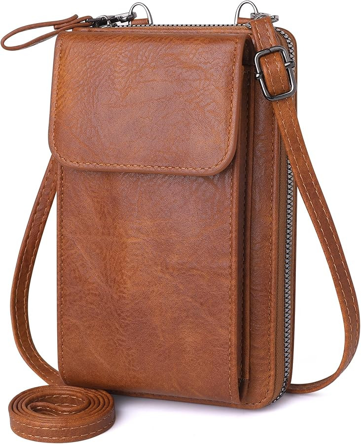 OIDERY Small Crossbody Bags for Women Cell Phone Purse Wallet PU Leather Shoulder Handbag Wallet ... | Amazon (US)