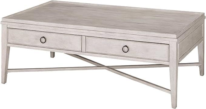 Universal Furniture Dover White Rectangular Cocktail Table | Amazon (US)