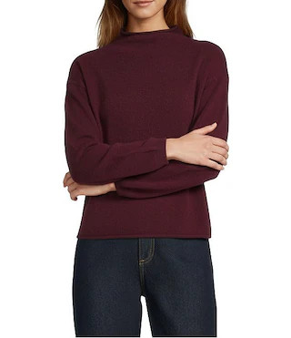Jessica Mock Neck Cashmere Sweater | Dillard's
