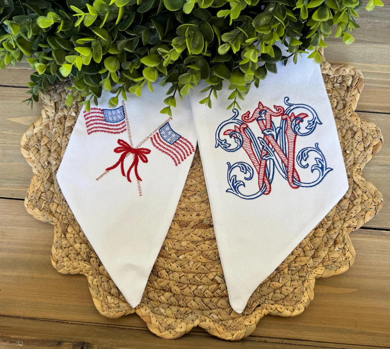 4th of July Wreath Sash, Patriotic Memorial Day Sash, USA Ribbon - Etsy | Etsy (US)