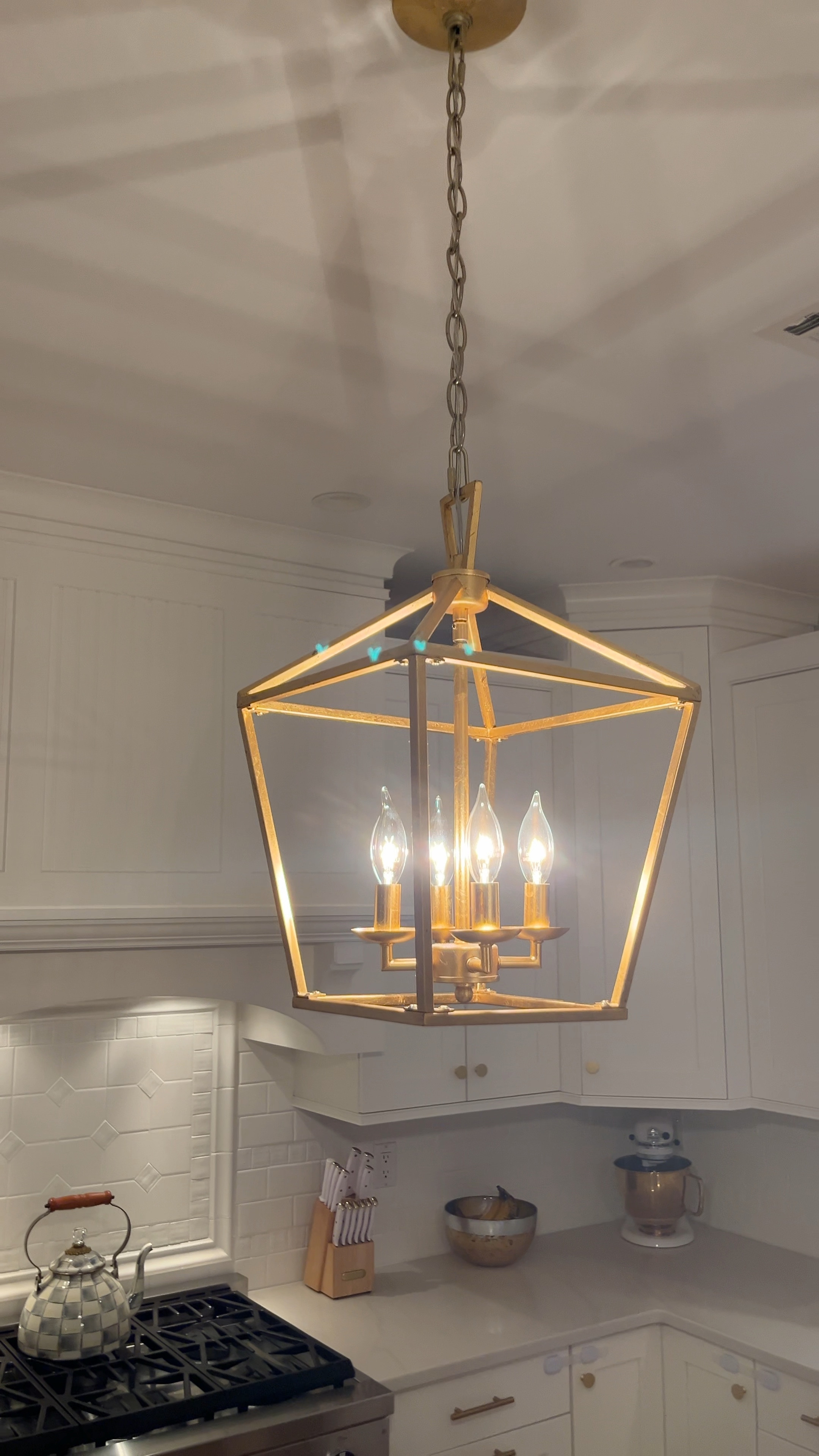 We absolutely love these pendant lights from Amazon! They were SUPER easy to switch out and look very high end! 

The gold flaking detail is so fancy and we always get so many compliments on them!

#LTKFindsUnder100 #LTKHome #LTKVideo