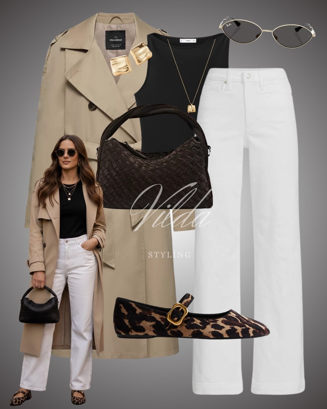 There is nothing more timeless than a classic trench paired with crisp white denim and a pop of leopard. It’s effortless, elevated, and works for everything from brunch to city strolls.#SpringStyle #MinimalistFashion #OldMoneyAesthetic #TrenchCoatWeather #LeopardPrint #CapsuleWardrobe #StreetStyleInspo 

#LTKFashionMonth #LTKstyletip #LTKspring