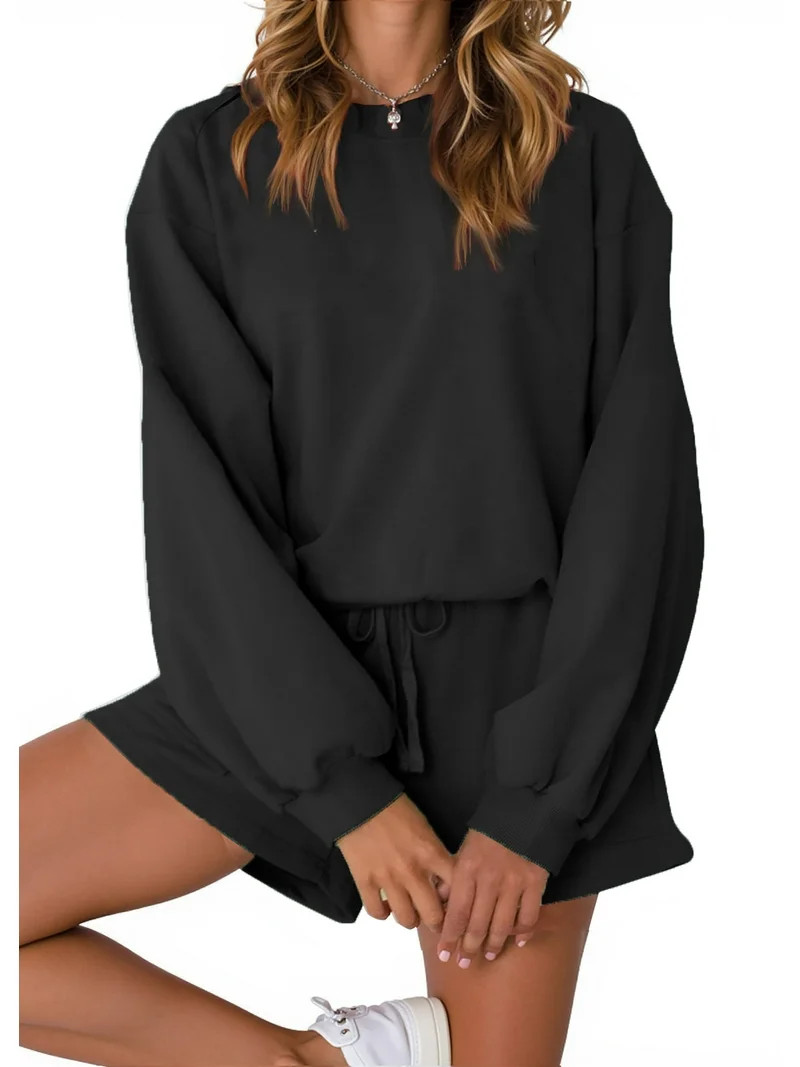 Fantaslook Pajama Sets for Women Two Piece Outfits Long Sleeve Sweatshirts Lounge Sets Casual Top... | Walmart (US)